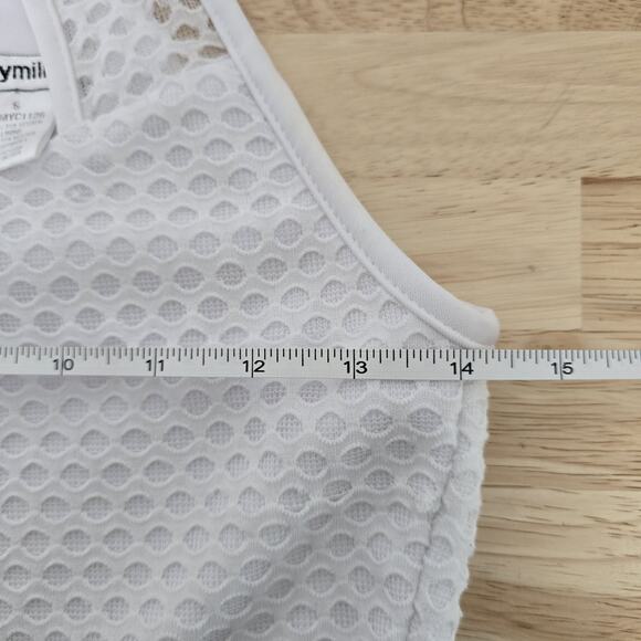 Sally Miller Dress Womens Small White Textured Mesh Halter Skater Party‎ USA S - Picture 5 of 9